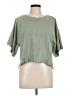 DKNY Green Short Sleeve Top Size L - photo 1