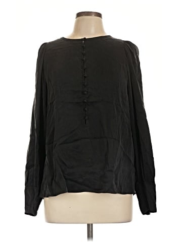 Rebecca Taylor Long Sleeve Silk Top (view 1)