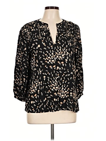 White House Black Market 3/4 Sleeve Blouse (view 1)