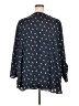 Catherines 100% Polyester Hearts Blue 3/4 Sleeve Blouse Size 4X - photo 2