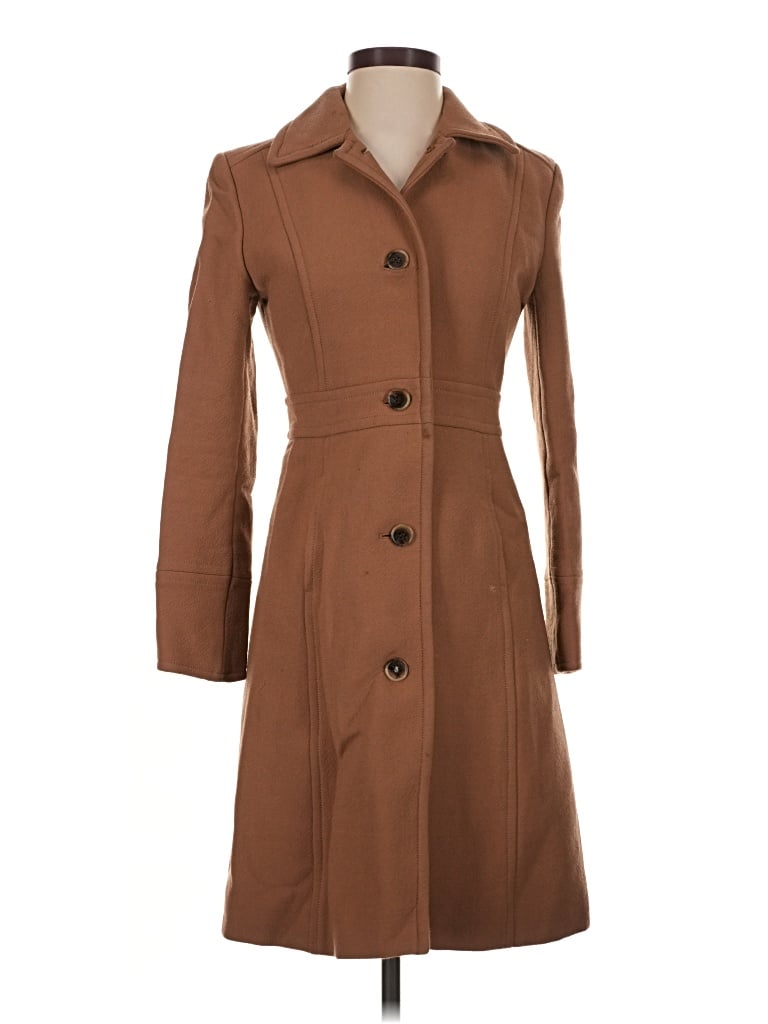 Pre-owned Jcrew Coat In Brown