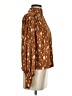 Apt. 9 100% Polyester Animal Print Brown Long Sleeve Blouse Size S - photo 4