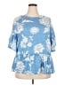 Lane Bryant Blue 3/4 Sleeve Blouse Size 18 - 20 Plus - photo 1