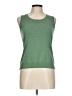 August Silk Green Sleeveless Top Size L - photo 1