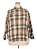 Old Navy 100% Cotton Plaid Brown Long Sleeve Button-Down Shirt Size 2X - photo 1