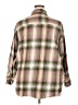Old Navy 100% Cotton Plaid Brown Long Sleeve Button-Down Shirt Size 2X - photo 2