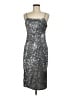 Forever 21 Metallic Silver Cocktail Dress Size M - photo 1
