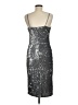 Forever 21 Metallic Silver Cocktail Dress Size M - photo 2