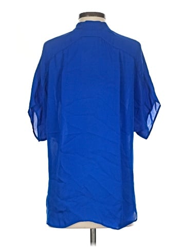 Vince. Short Sleeve Silk Top (view 2)