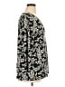 JM Collection Black 3/4 Sleeve Blouse Size XL - photo 4