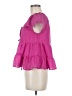 Francesca's 100% Polyester Pink Short Sleeve Blouse Size M - photo 5