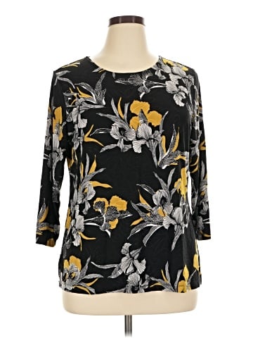 JM Collection 3/4 Sleeve Blouse (view 1)