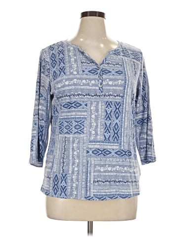 Karen Scott 3/4 Sleeve Blouse (view 1)