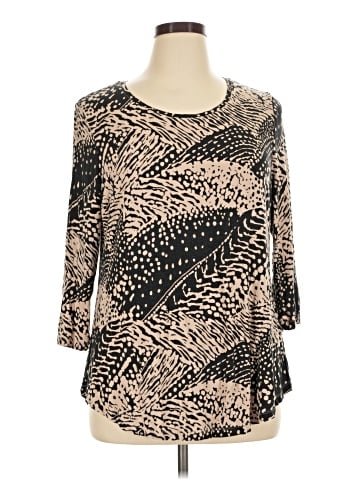 JM Collection 3/4 Sleeve T-Shirt (view 1)