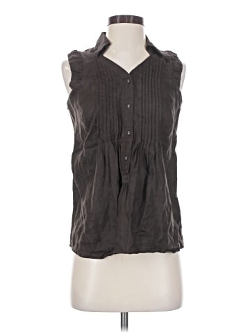 Carole Little Sleeveless Button-Down Shirt (view 1)