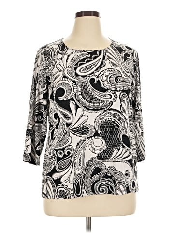JM Collection 3/4 Sleeve Blouse (view 1)