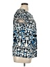 Style&Co Animal Print Blue Short Sleeve Blouse Size XL - photo 4