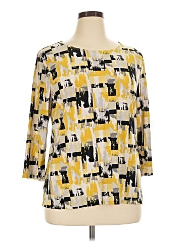 JM Collection 3/4 Sleeve Blouse (view 1)