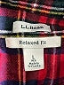 L.L.Bean 100% Cotton Plaid Red Long Sleeve Button-Down Shirt Size L - photo 7
