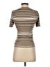 Theory 100% Wool Tan Short Sleeve Turtleneck Size S - photo 2