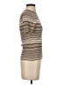 Theory 100% Wool Tan Short Sleeve Turtleneck Size S - photo 4