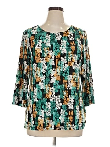 JM Collection 3/4 Sleeve Blouse (view 1)