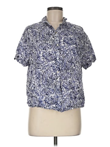 Sigrid Olsen Short Sleeve Blouse (view 1)