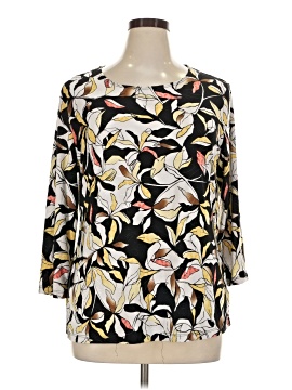 Jm Collection 3/4 Sleeve Blouse