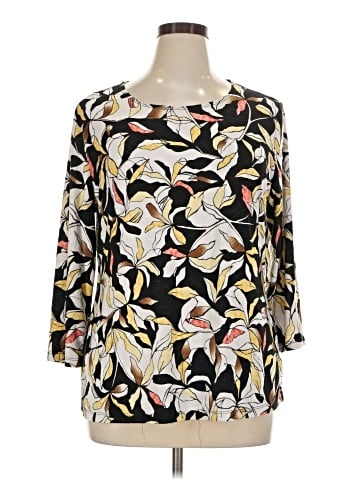 JM Collection 3/4 Sleeve Blouse (view 1)