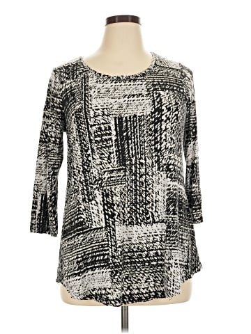 JM Collection 3/4 Sleeve Blouse (view 1)