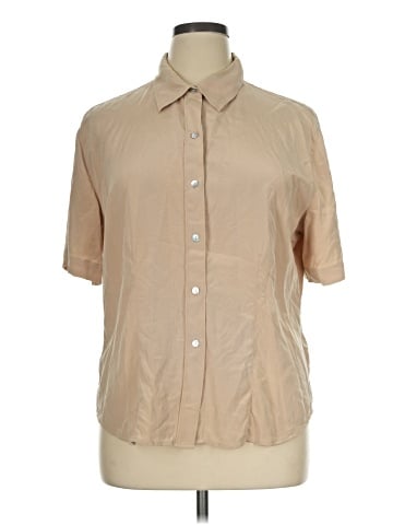 Chico's Design Short Sleeve Silk Top (view 1)