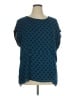 CAbi 100% Polyester Blue Short Sleeve Blouse Size XL - photo 1