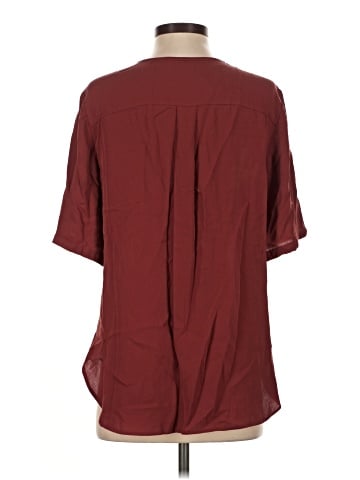 Theory Short Sleeve Silk Top (view 2)