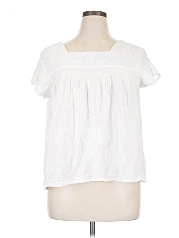 Sigrid Olsen Short Sleeve Blouse (view 1)