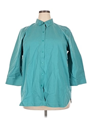 Coldwater Creek 3/4 Sleeve Button-Down Shirt (view 1)