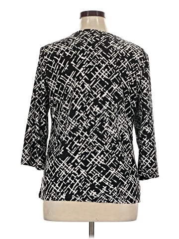JM Collection 3/4 Sleeve Top (view 2)