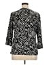 JM Collection Black 3/4 Sleeve Top Size XL - photo 2