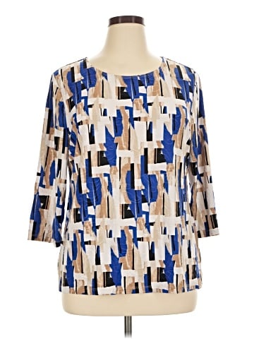 JM Collection 3/4 Sleeve Blouse (view 1)