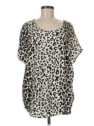 Larry Levine Short Sleeve Blouse (view 1)