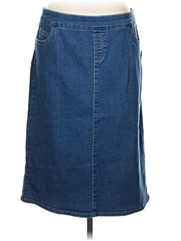 N Touch Denim Skirt (view 1)