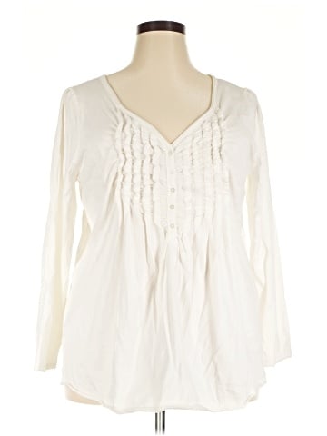 Lane Bryant Long Sleeve Blouse (view 1)