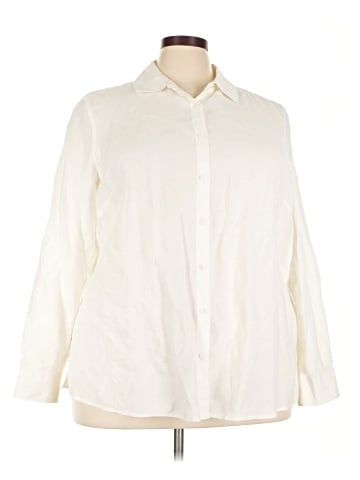 Foxcroft Long Sleeve Button-Down Shirt (view 1)