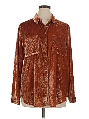 Pilcro Long Sleeve Button-Down Shirt (view 1)