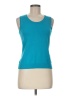 August Silk Teal Sleeveless Top Size M - photo 1