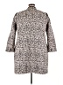 Talbots Animal Print Ivory Coat Size 24W - photo 2