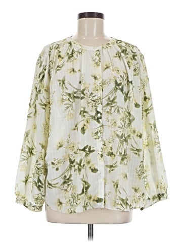 Rose + Olive 3/4 Sleeve Blouse (view 1)