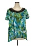 Notations Green Short Sleeve Blouse Size 3X - photo 1