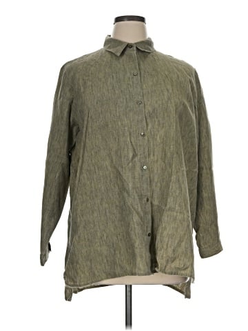 Eileen Fisher Long Sleeve Button-Down Shirt (view 1)