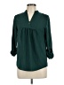 Brixon Ivy 100% Polyester Teal 3/4 Sleeve Blouse Size S - photo 1