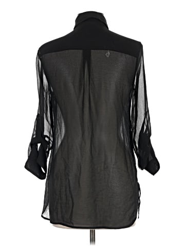Moda International 3/4 Sleeve Button-Down Shirt (view 2)